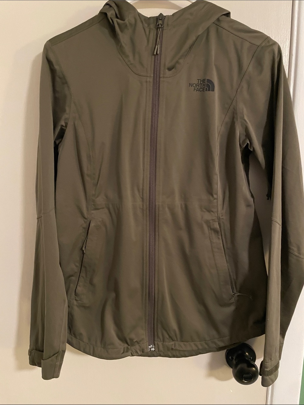 The North Face Olive Green Hooded Utility Jacket